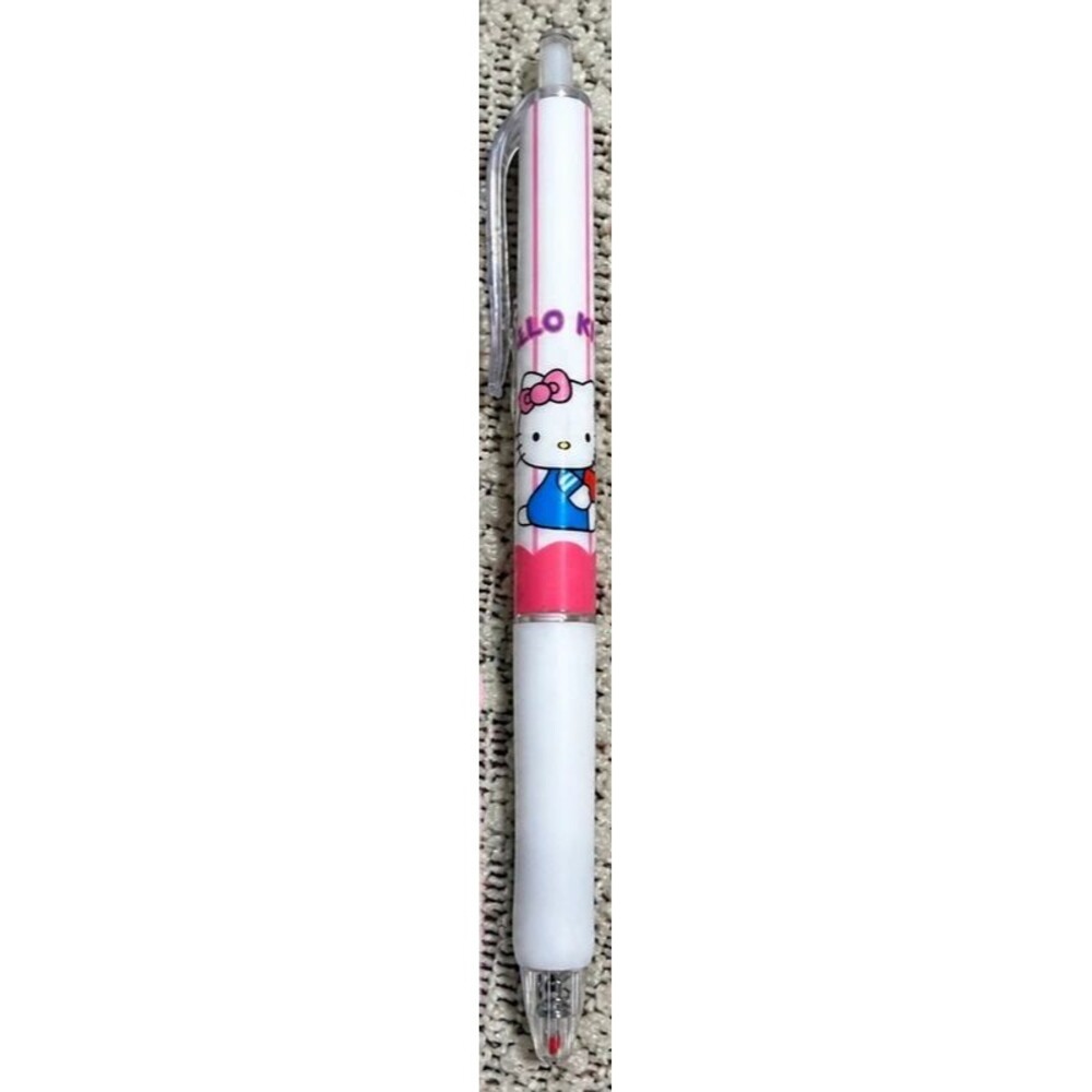 Hello Kitty Pink & White Retractable Ballpoint Pen Kawaii Cute Stationery NWOT